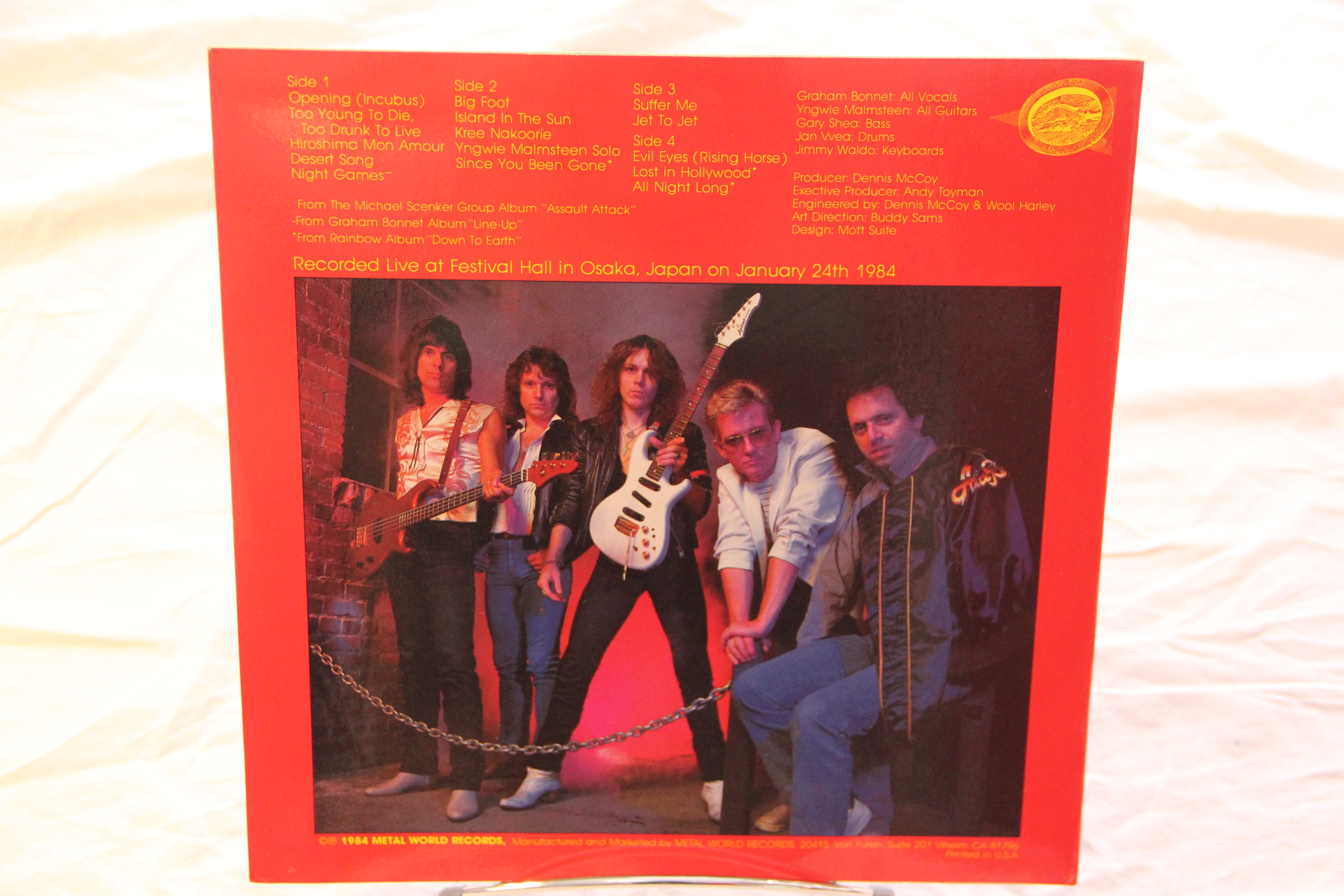 Alcatrazz ?  Out Side The Prison Hard Rock Vinyl LP MW-0184