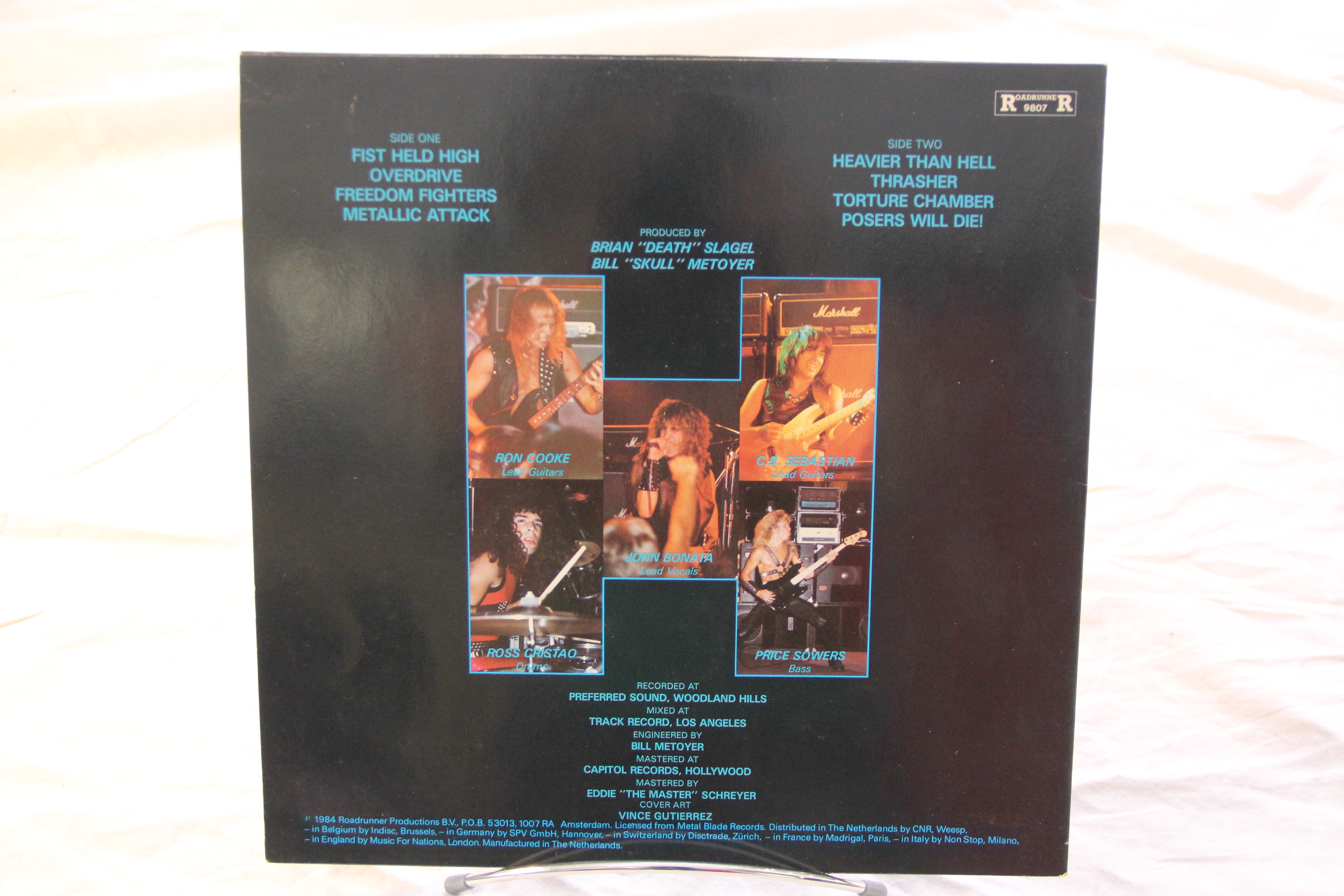 Fist Held High Thrust Hevay Metal LP 33t Vinyl Vinyle