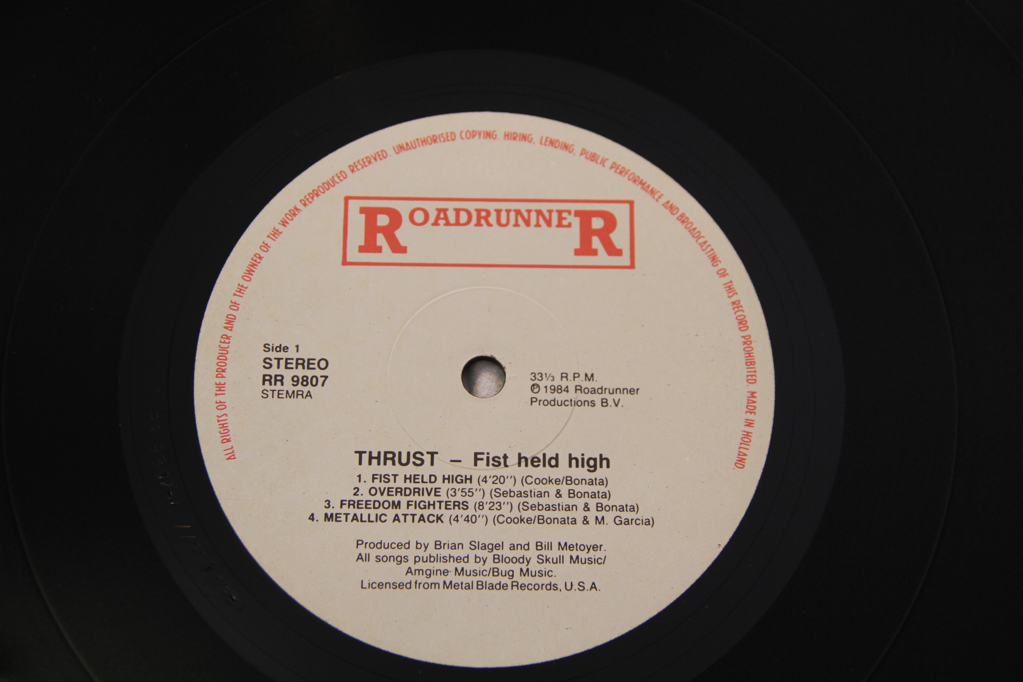 欧LP Thrust Fist Held High (- Mpo) RR9807 ROADRUNNER /00260 LP THRUST Fist Held High (- Mp RR9807 ROADRUNNER EUROPE | eBay