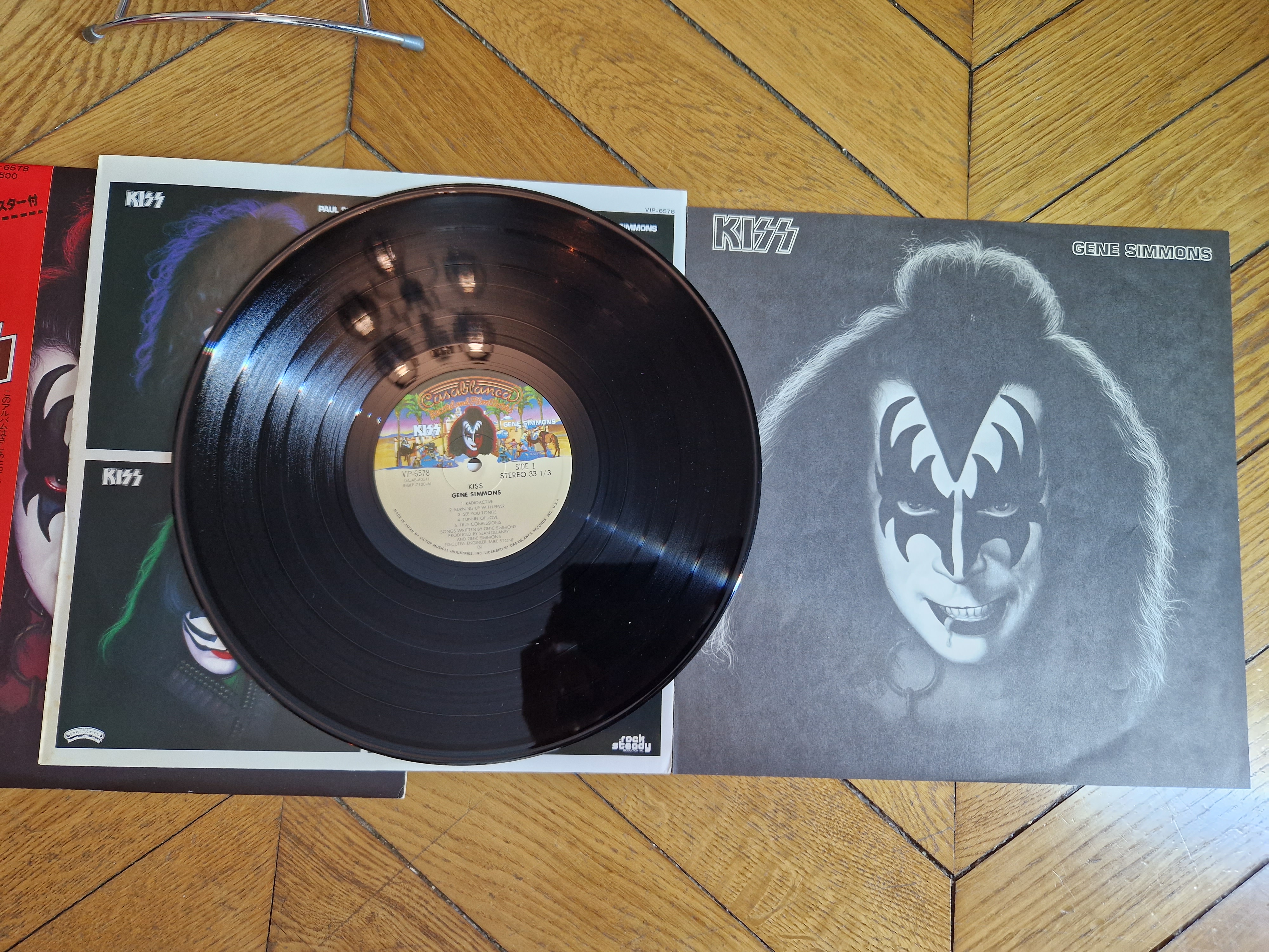 Gene Simmons Kiss, Gene Simmons Rock Vinyl LP + OBI VIP-6578 Gene Simmons Kiss, Gene Simmons Rock Vinyl LP + OBI VIP-6578
