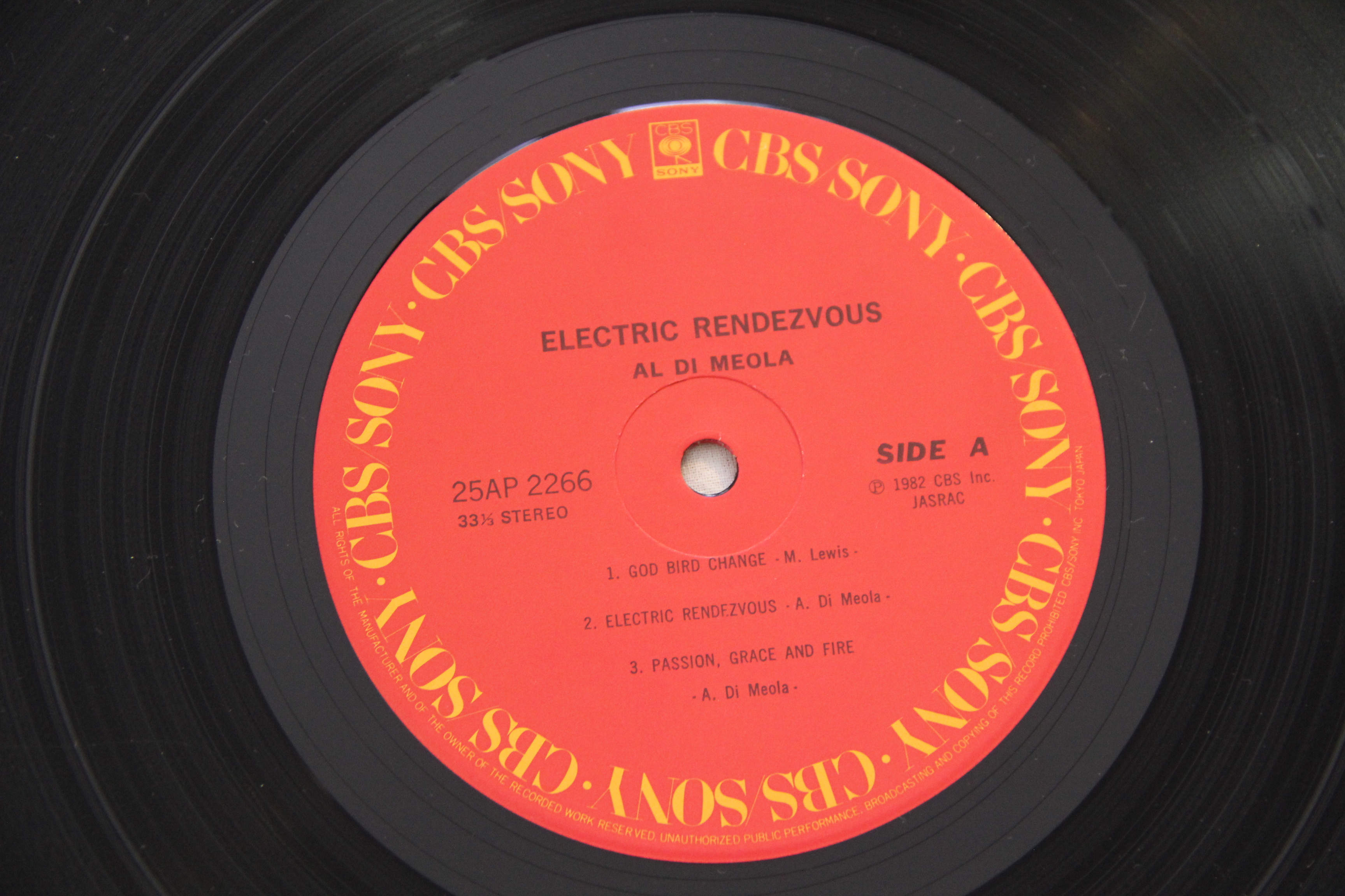 Electric Rendezvous Al Di Meola Fusion, Jazz-Rock Vinyl LP Japan + OBI ...