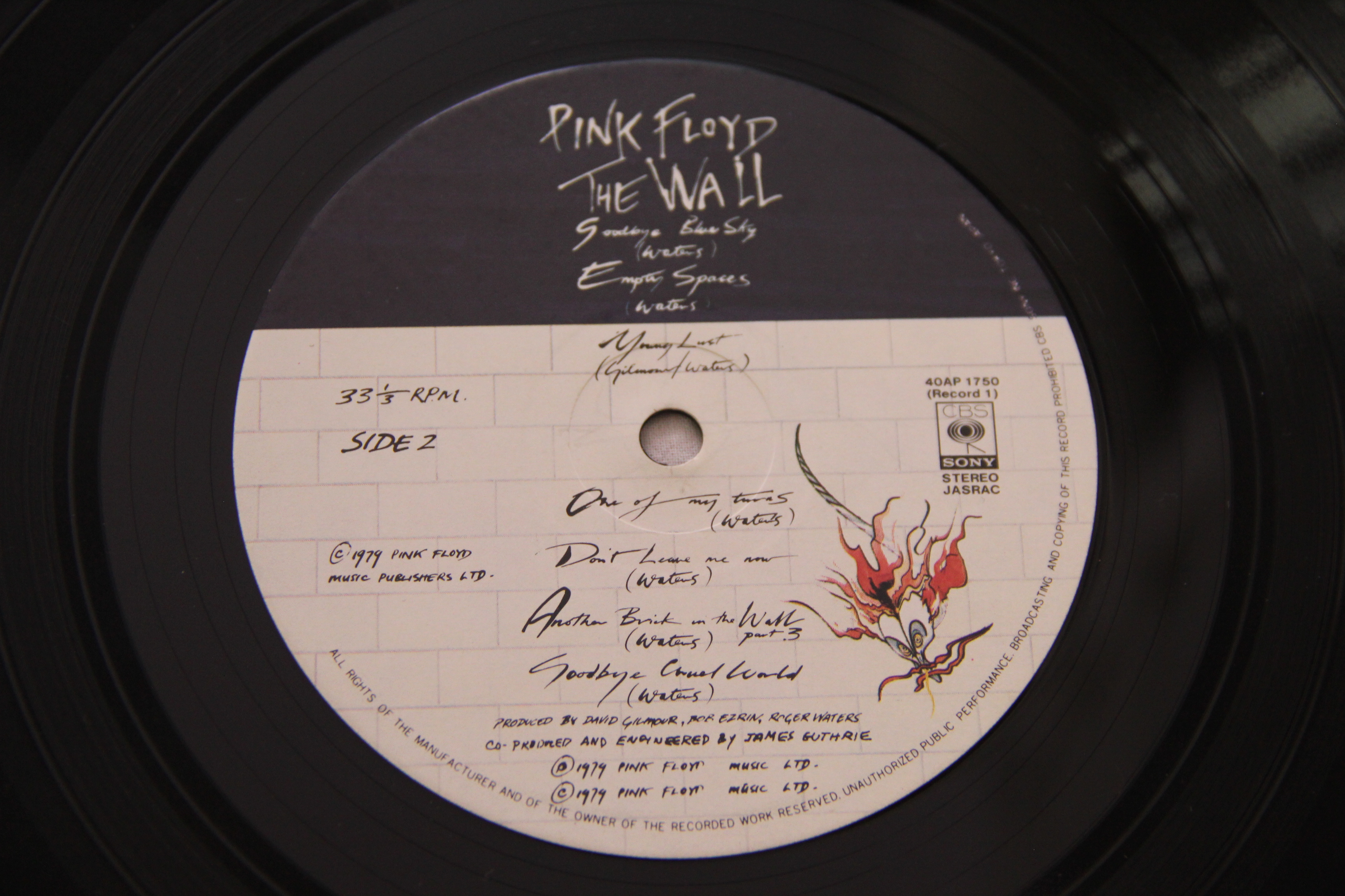 The Wall Pink Floyd Rock 2   Vinyl LP + OBI 40AP 1750~1 Album