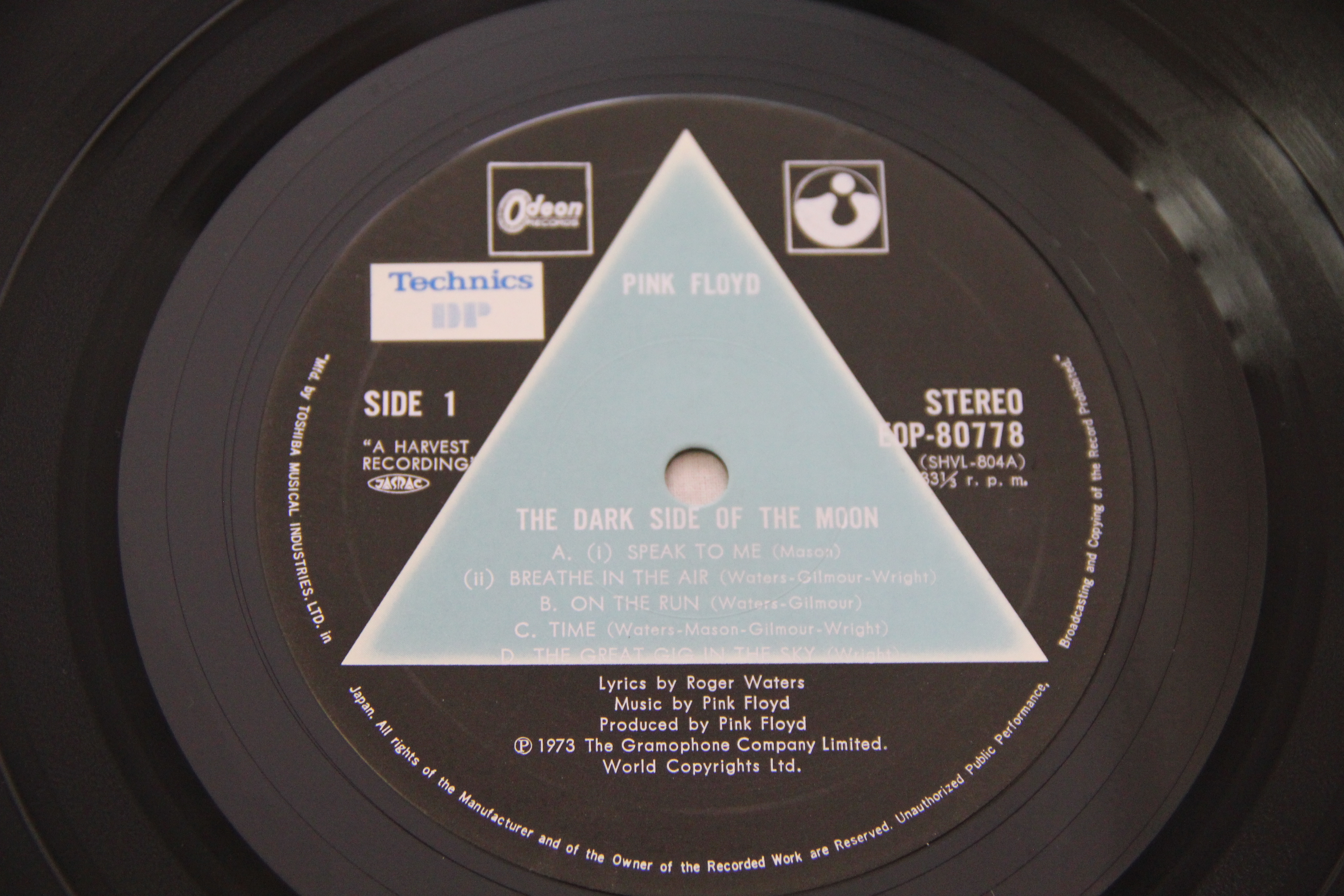 The Dark Side Of The Moon Pink Floyd Rock Vinyl LP Album
