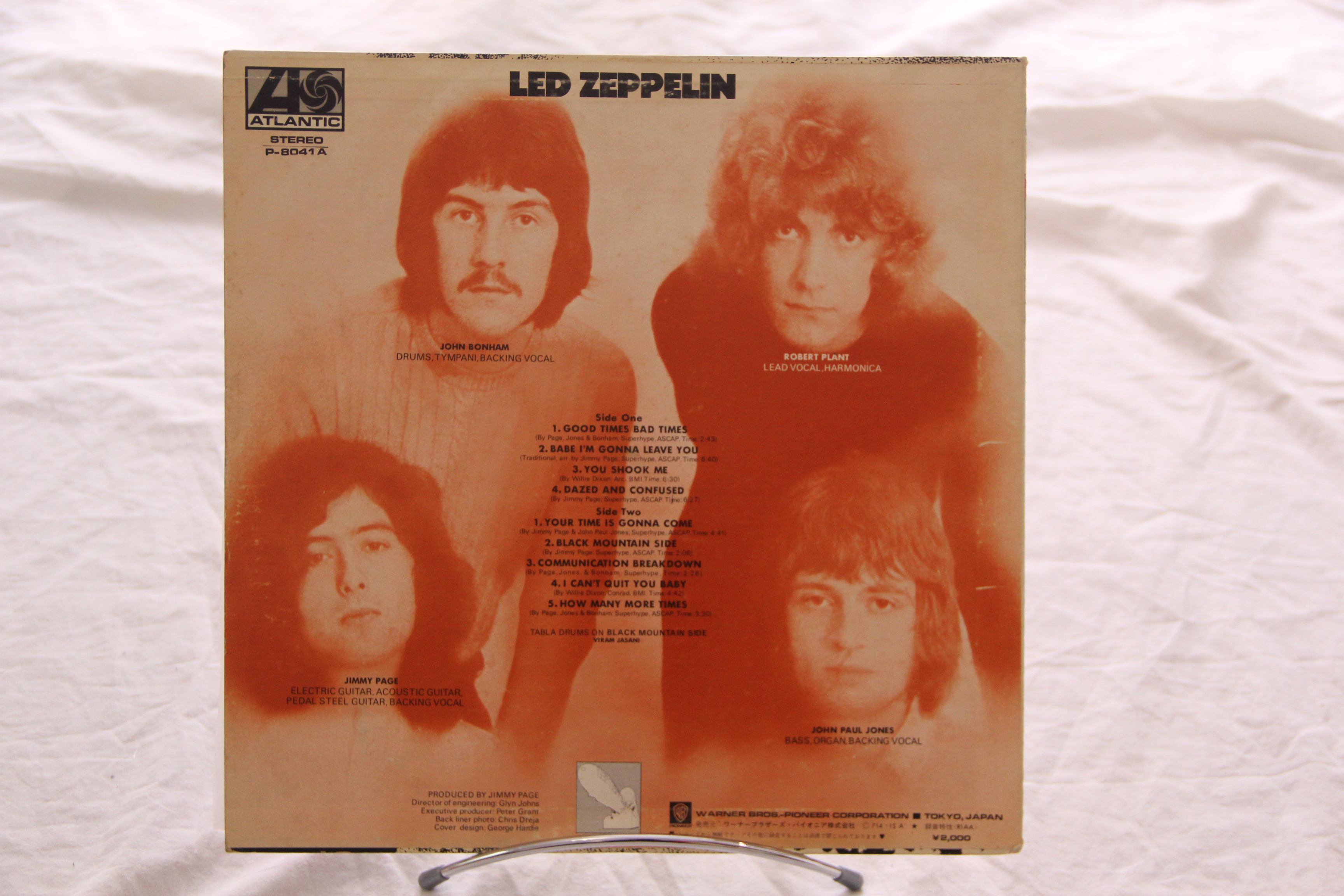Led Zeppelin Led Zeppelin Rock Vinyl LP P-8041A Album Led Zeppelin Led Zeppelin Rock Vinyl LP P-8041A Album
