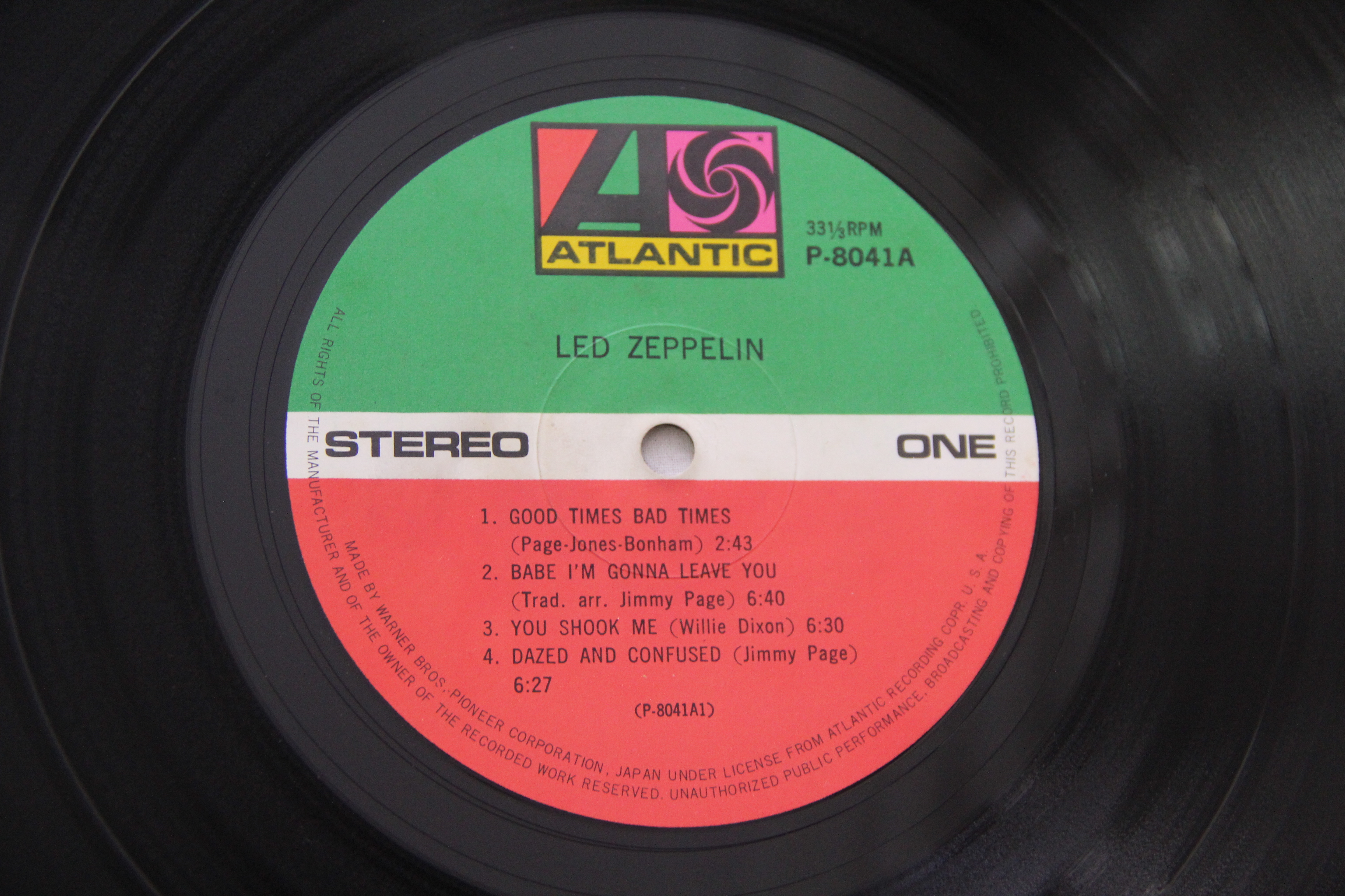 ファッション 通販 Rock Zeppelin Led Zeppelin Led Vinyl Album P-8041A LP 洋楽