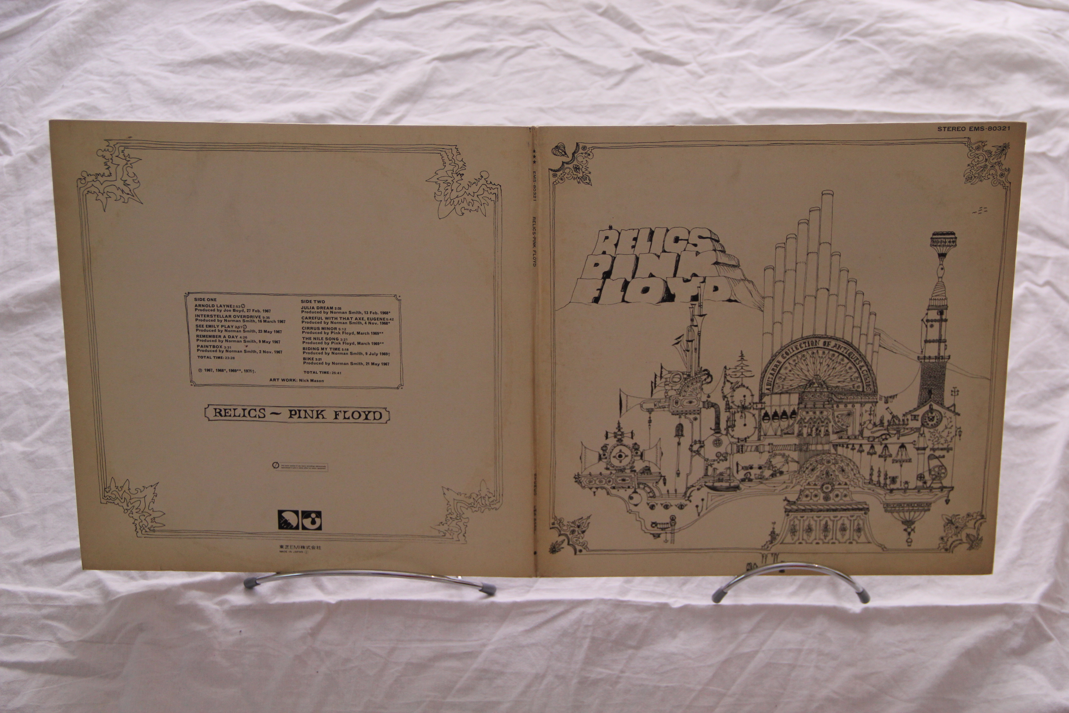 Relics Pink Floyd Rock Vinyl LP EMS-80321 Compilation Reissue